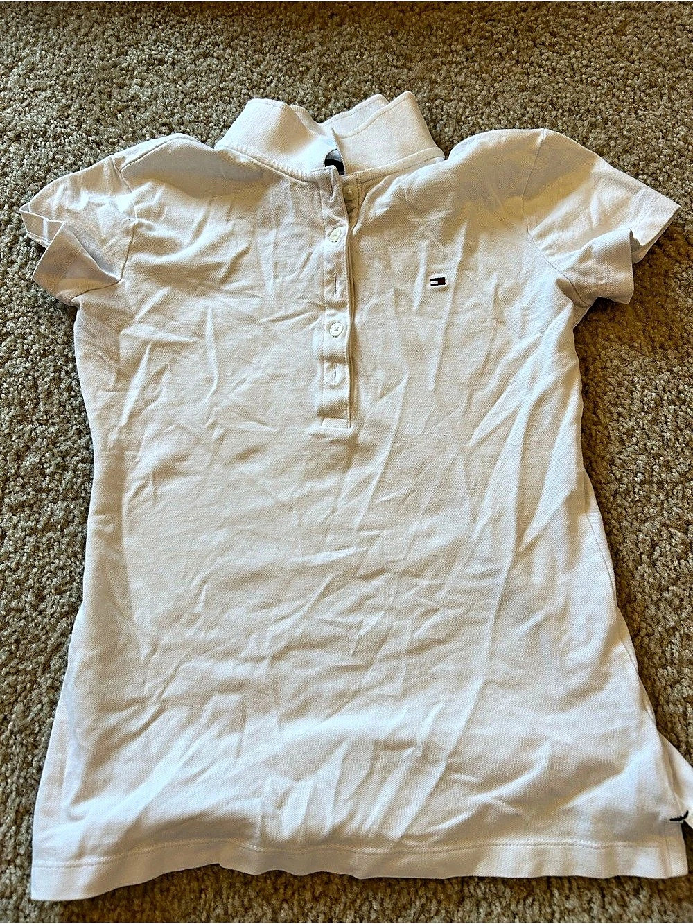 Tommy Hilfiger Classic Pique Short-Sleeve Polo White XS